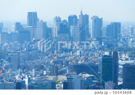 東京 新宿 新宿高層ビル群 2019年 東京 新宿 新宿高層ビル群 2019年 50343608