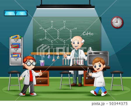 Scientist male in the laboratory room 50344375