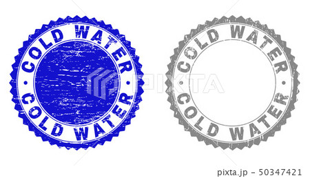 Grunge COLD WATER Scratched Stamp Seals 50347421
