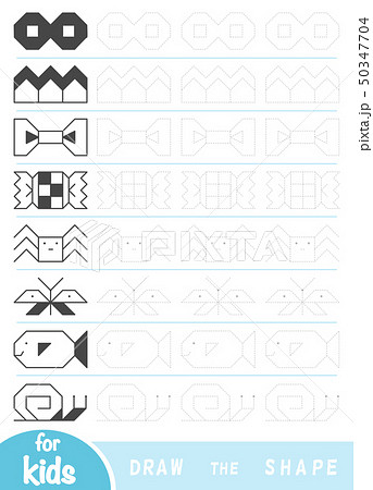 Draw the shapes, education game for children Draw the shapes, education game for children 50347704