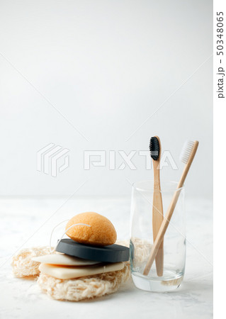 Zero waste bathroom. Natural products sponge, Zero waste bathroom. Natural products sponge, 50348065
