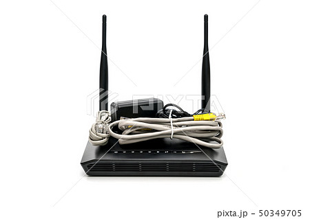 Black wireless router with local area network Black wireless router with local area network 50349705