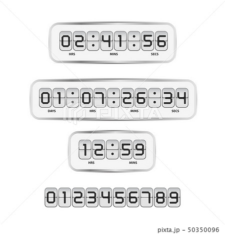 Digital Chrome alphabet font for logo. 50350096