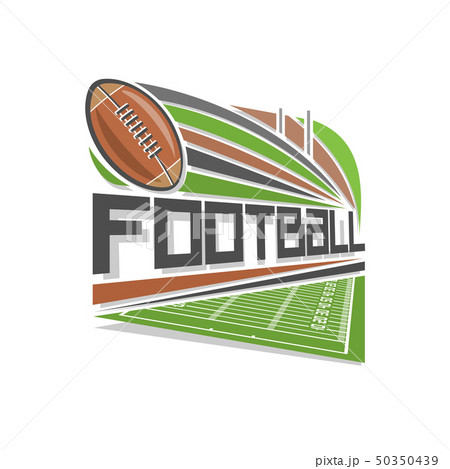 Vector Logo For American Footballのイラスト素材