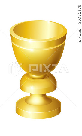 Holy Grail Cup Gold Chalice Gobletのイラスト素材