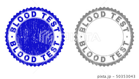 Grunge BLOOD TEST Scratched Stamp Seals 50353043