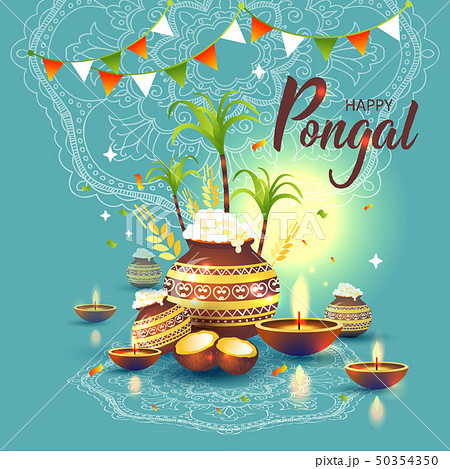 illustration of Happy Pongal Holiday Harvest 50354350