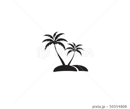 Palm tree summer logo template 50354806