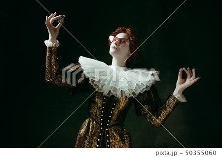 Medieval young woman as a duchess 50355060