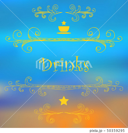 Drinks menu design. 50359295