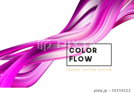 Abstract colorful vector background, color flow liquid wave for design brochure, website, flyer. 50359322