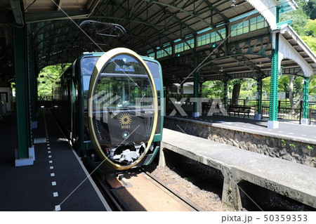 八瀬駅に停車中のひえい 50359353