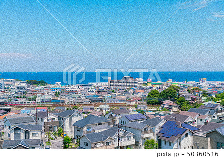 【神奈川県】横須賀の街並み 50360516