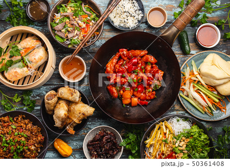 Assorted Chinese dishes 50361408