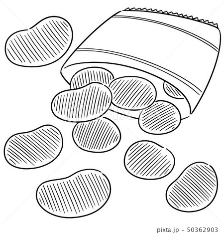 Vector Of Potato Chipsのイラスト素材