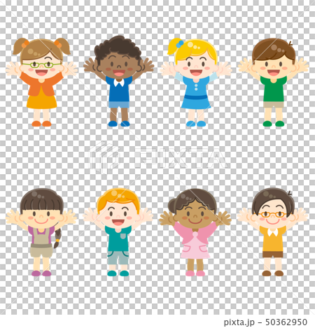 世界の子供達_主線なし 50362950