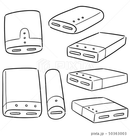 vector set of power bank vector set of power bank 50363003