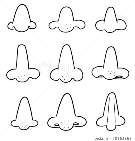 vector set of nose 50363362