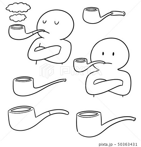 vector set of smoking pipe vector set of smoking pipe 50363431