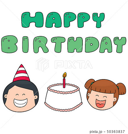 vector set of happy birthday vector set of happy birthday 50363837