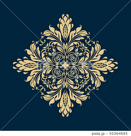 Damask graphic ornament. Floral design element. Damask graphic ornament. Floral design element. 50364695