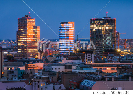 Bratislava Cityscape at Twilight 50366336