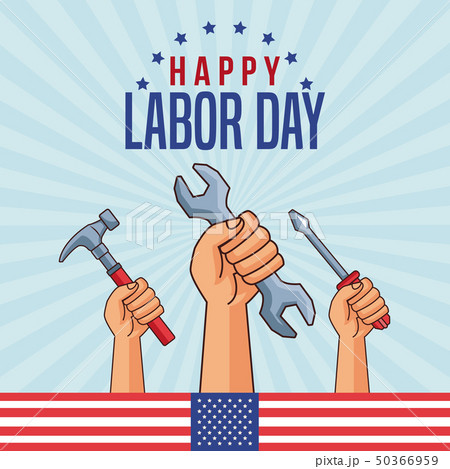Happy labor day card Happy labor day card 50366959