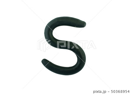 English letters, clay on white background English letters, clay on white background 50368954
