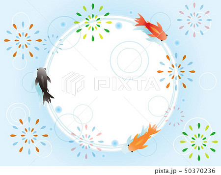金魚18　金魚と花火 50370236
