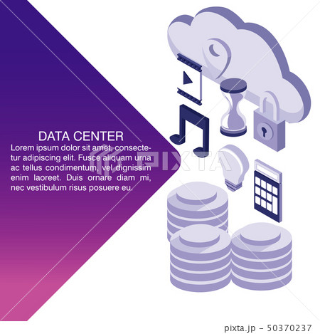 Data center poster with informaton Data center poster with informaton 50370237