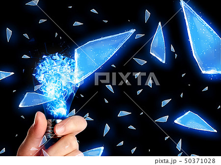 抽象的な電球の爆発 50371028