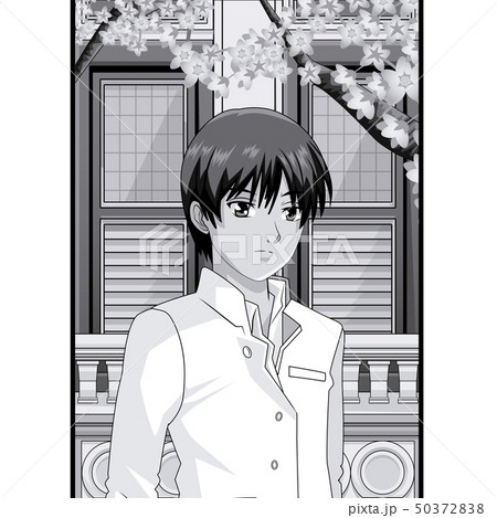 Young male students anime 50372838