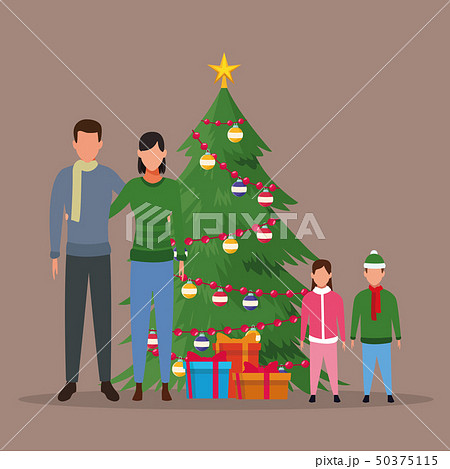 Merry Christmas in family 50375115