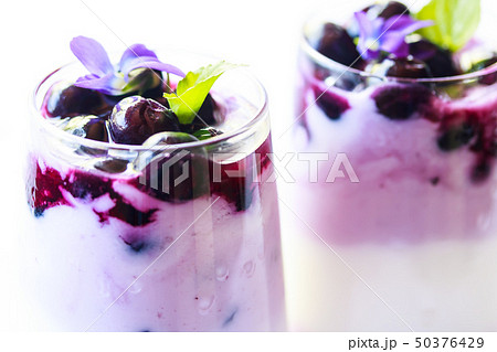 ブルーベリーのヨーグルト 50376429