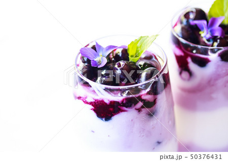 ブルーベリーのヨーグルト 50376431