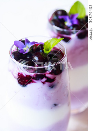 ブルーベリーのヨーグルト 50376432