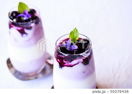 ブルーベリーのヨーグルト 50376436