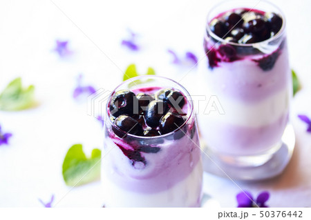 ブルーベリーのヨーグルト 50376442