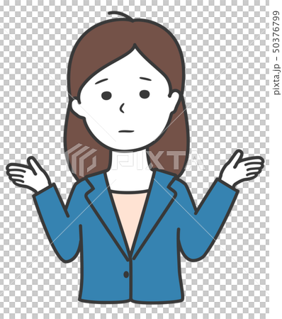 穿著西裝的女人，讓我感到羞恥並張開雙手 50376799