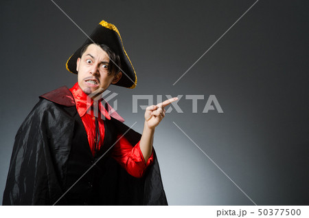 Man pirate against dark background 50377500