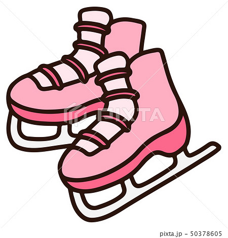 ピンクのスケート靴のイラスト素材