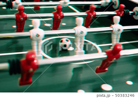 Foosball table soccer sport team football players 50383246