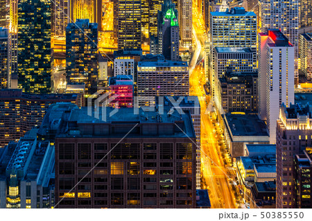 Aerial view of Chicago Skylines South Aerial view of Chicago Skylines South 50385550