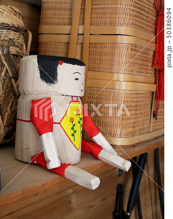 郷土玩具 手描き人形 日奈久温泉の郷土玩具 ベンタ人形 （熊本県八代市）の写真素材