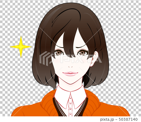 秋服の女性 / 自信 50387140