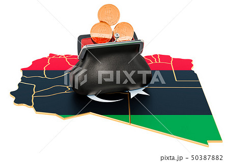 Banking, investment or financial concept in Libya. Banking, investment or financial concept in Libya. 50387882