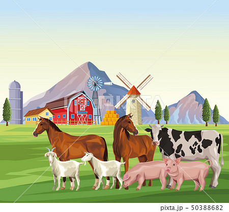 farm animals cartoons 50388682