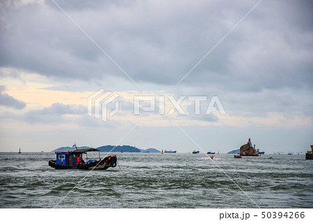 中国の一昔の漁船 50394266