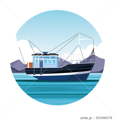 fishing boat icon 50396079