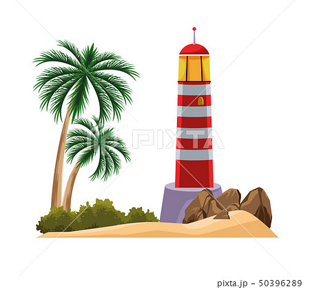 seashore landscape cartoon 50396289